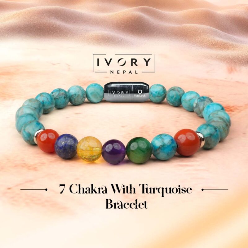 7 Chakra Turquoise Bracelet
