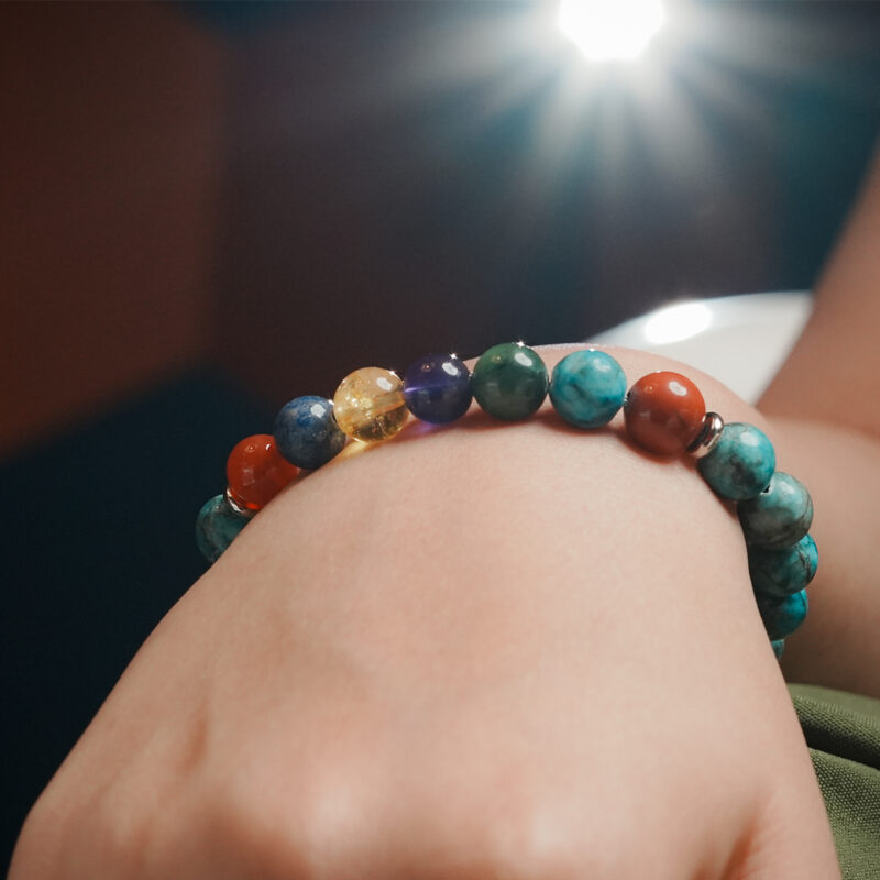 7 Chakra Turquoise Bracelet - Image 2