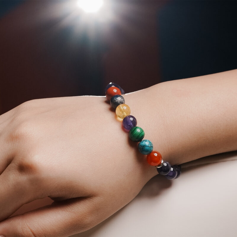 7 Chakra Amethyst Bracelet - Image 2