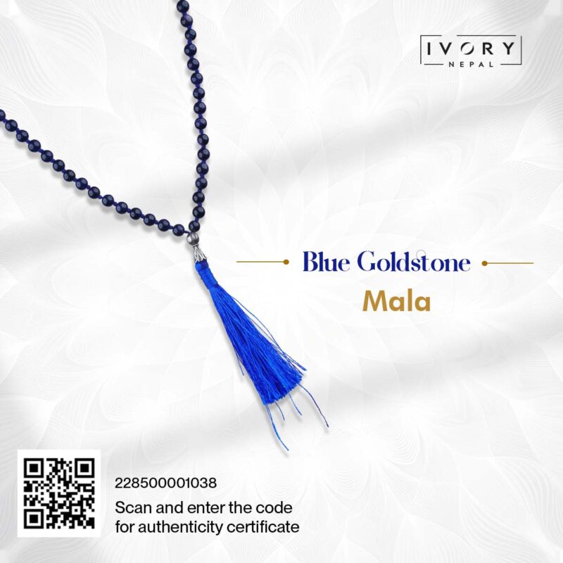 Blue Goldstone Mala - Image 3