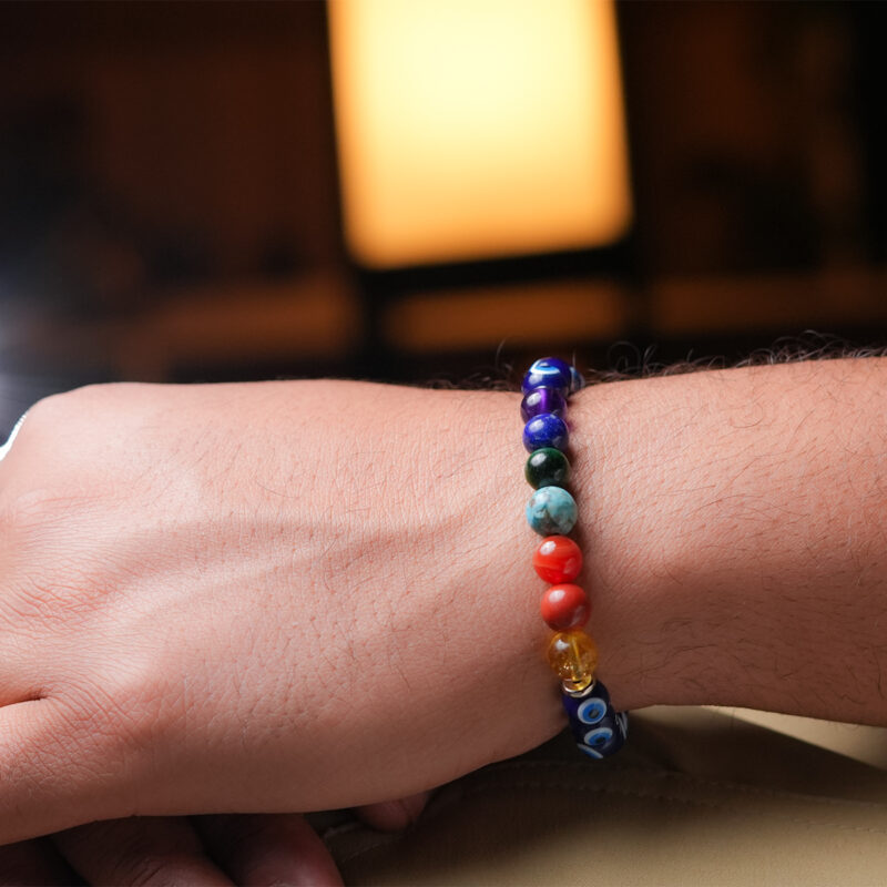 7 Chakra Evil Eye Bracelet - Image 2