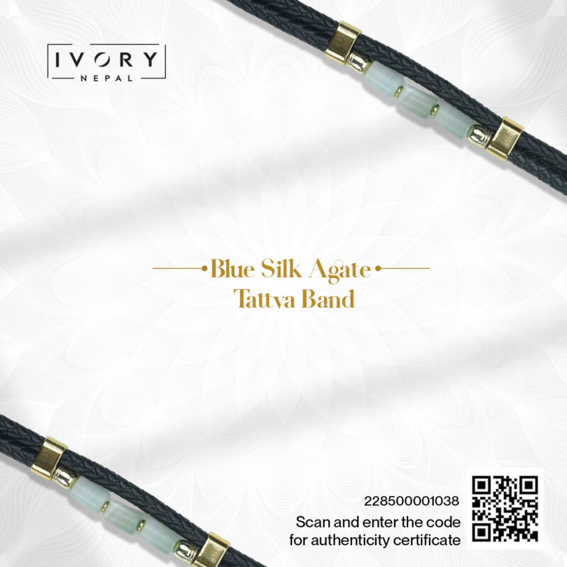 Blue Silk Agate Tattva Band - Image 3