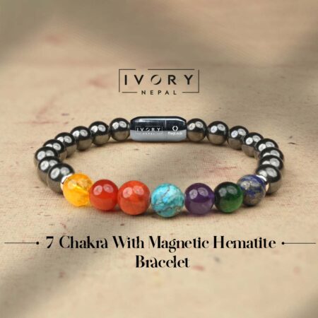 7 Chakra Magnetic Hematite Bracelet