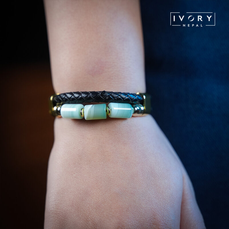 Blue Silk Agate Tattva Band - Image 2