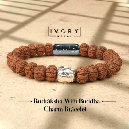 Rudraksha With Buddha Charm Bracelet