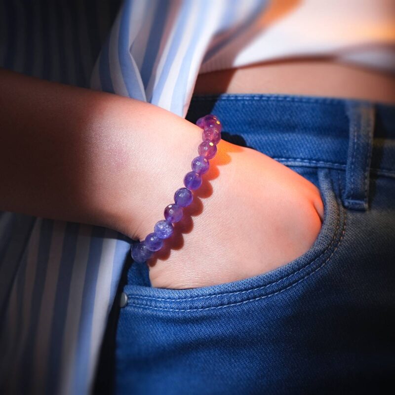 Diamond Cut Amethyst Bracelet - Image 2