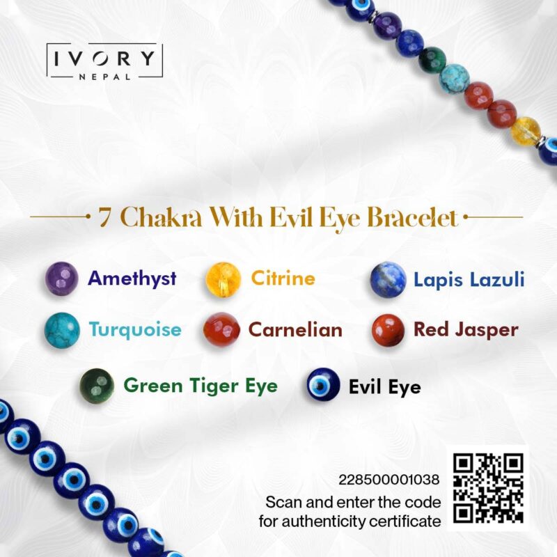7 Chakra Evil Eye Bracelet - Image 3