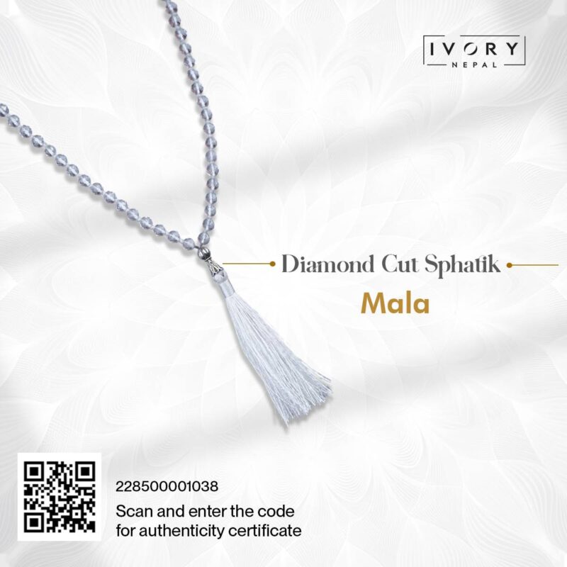 Diamond Cut Sphatik Mala - Image 3