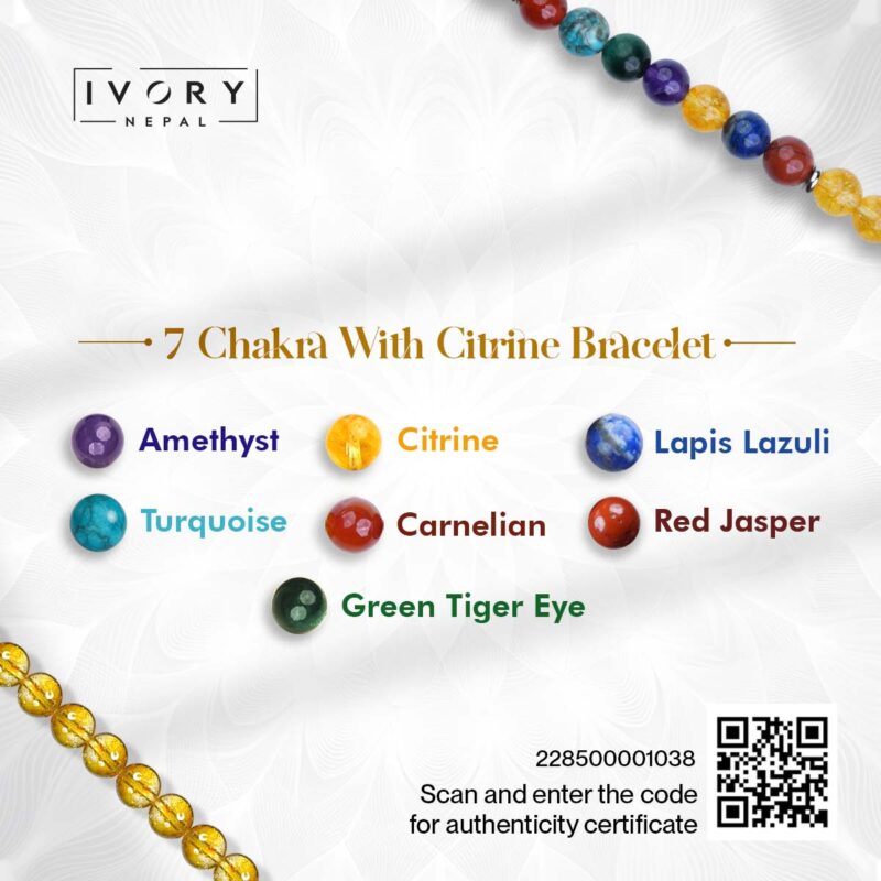 7 Chakra Citrine Bracelet - Image 3