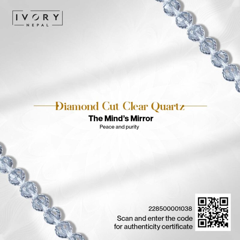 Diamond Cut Clear Quartz Bracelet - Image 3