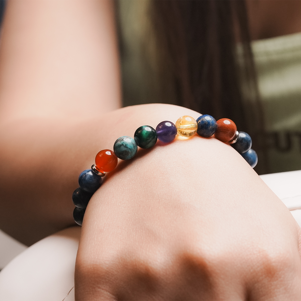 7 Chakra Sodalite Bracelet - Image 2