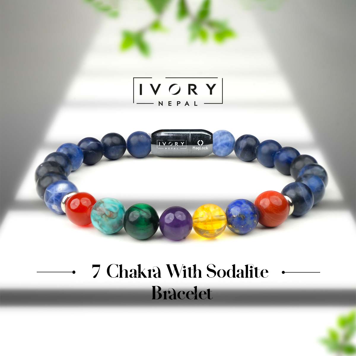 7 Chakra Sodalite Bracelet