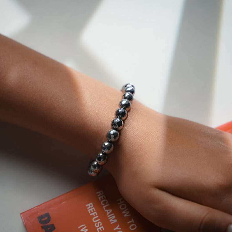 Diamond Cut Hematite Bracelet - Image 2