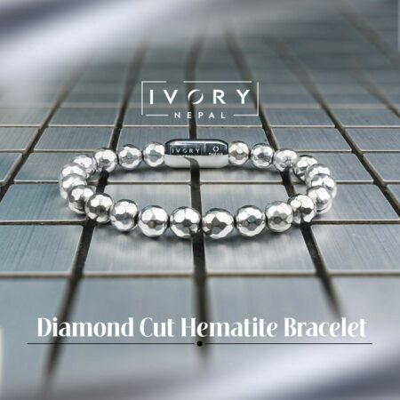 Diamond Cut Hematite Bracelet
