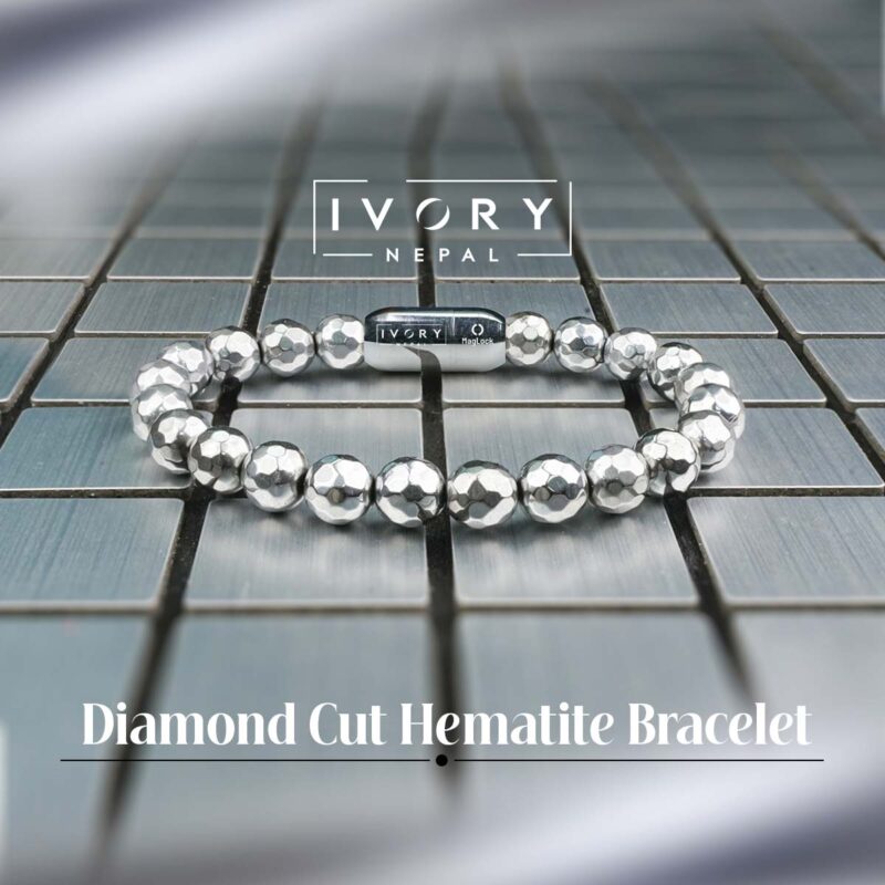 Diamond Cut Hematite Bracelet