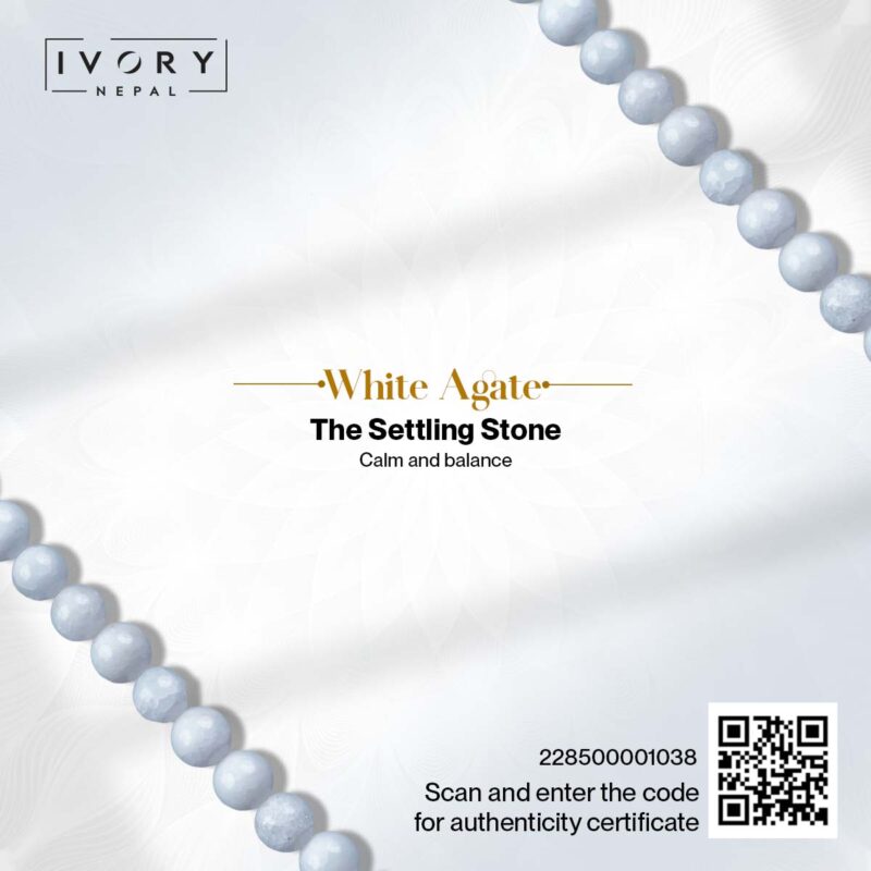 White Agate Bracelet - Image 3