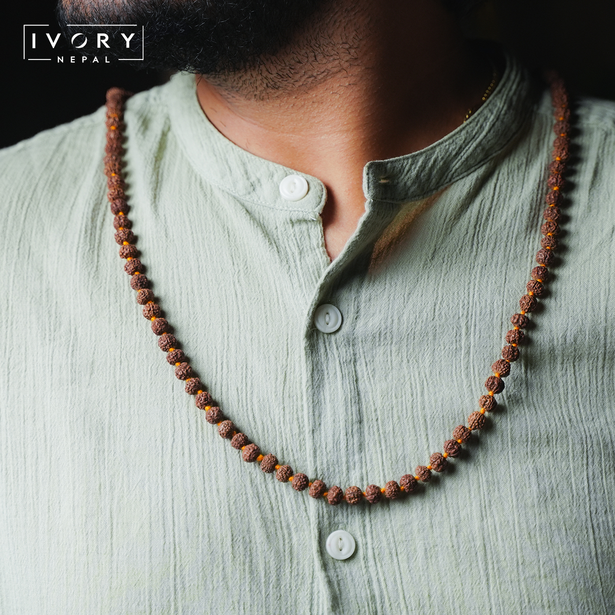 8mm Rudraksha Mala - Image 2