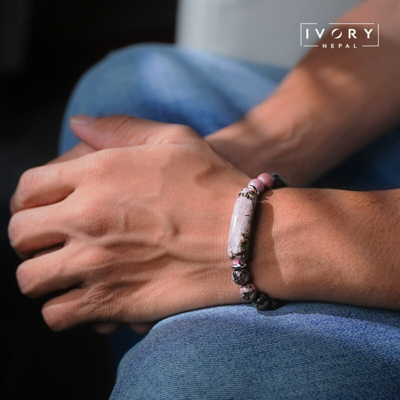 Rhodonite Thread Bracelet - Image 2