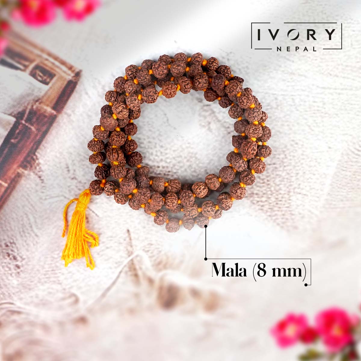 8mm Rudraksha Mala