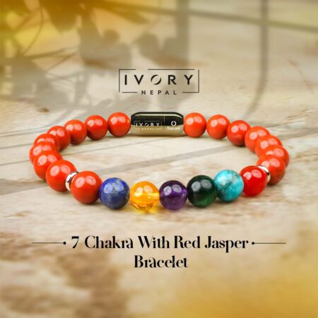7 Chakra Red Jasper Bracelet