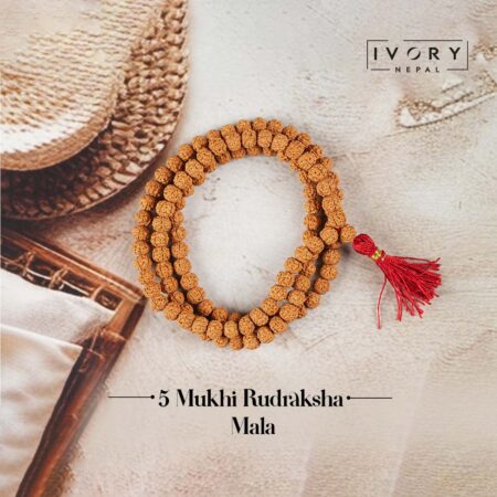 5 Mukhi Rudraksha Mala (Pathri Beads)