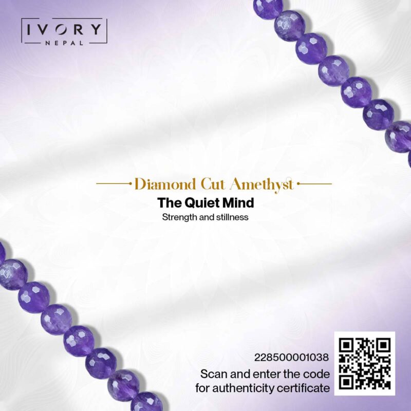 Diamond Cut Amethyst Bracelet - Image 3