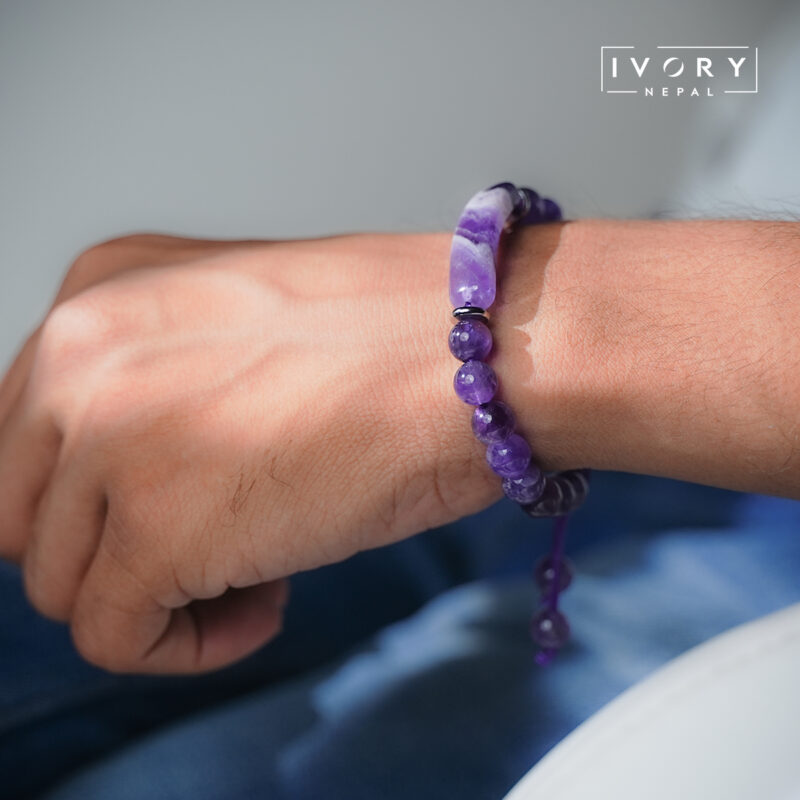 Amethyst Thread Bracelet - Image 2