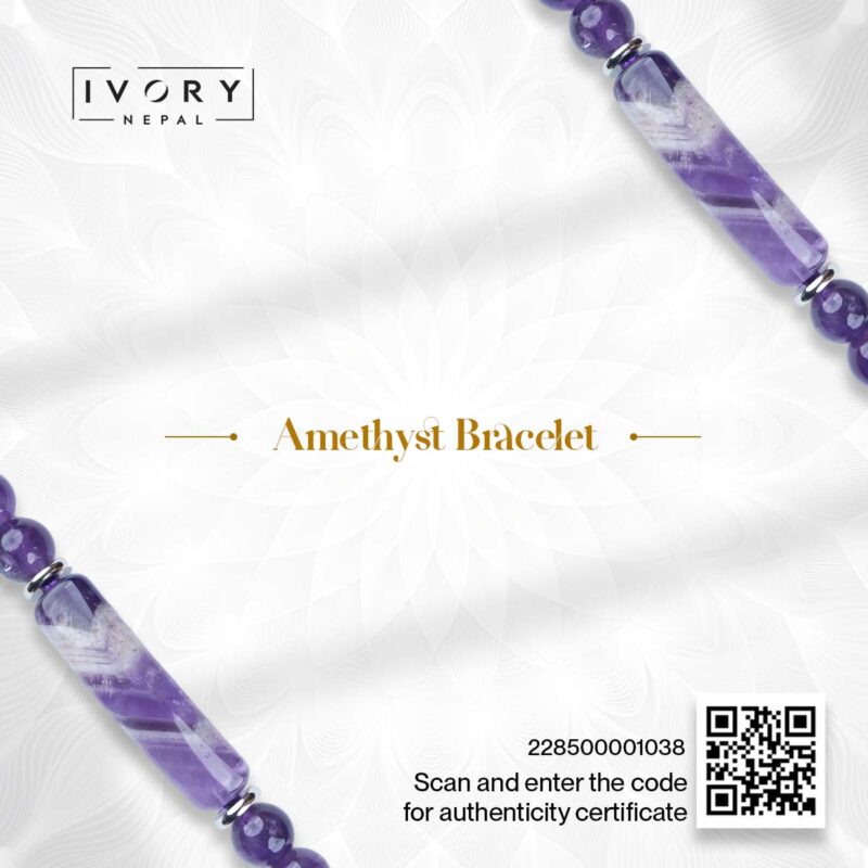 Amethyst Thread Bracelet - Image 3
