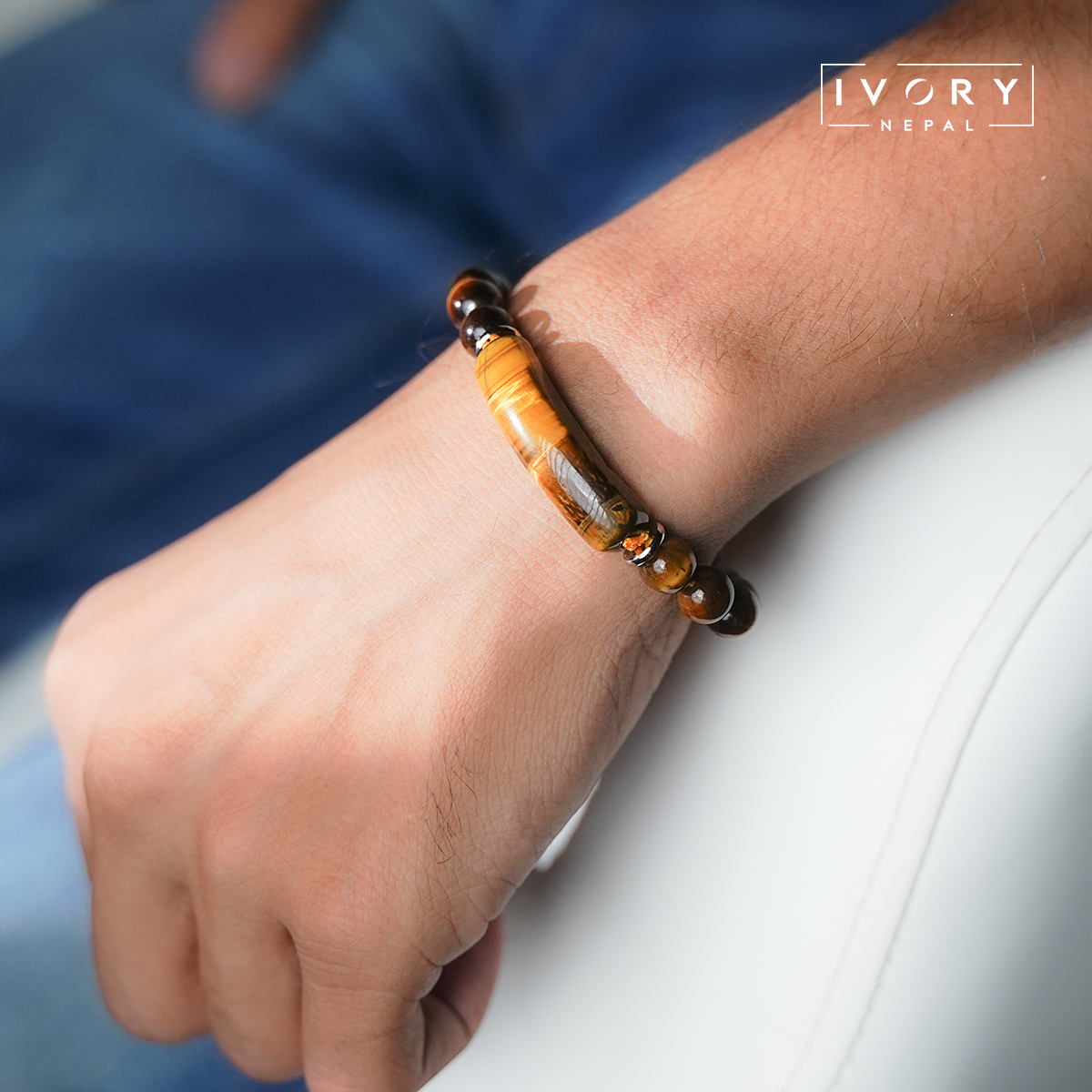 Tiger Eye Thread Bracelet - Image 2