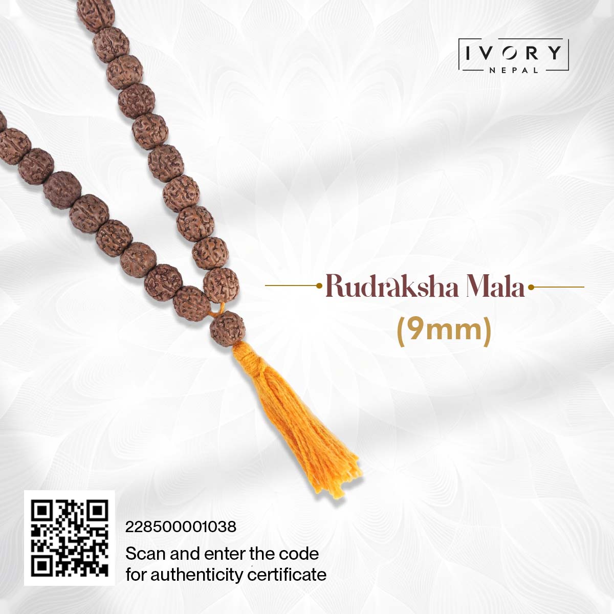 9mm Rudraksha Mala - Image 3