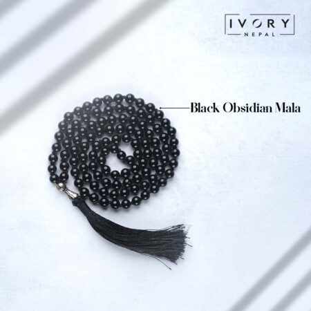 Black Obsidian Mala