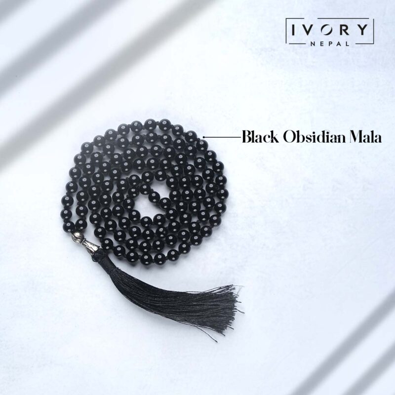 Black Obsidian Mala