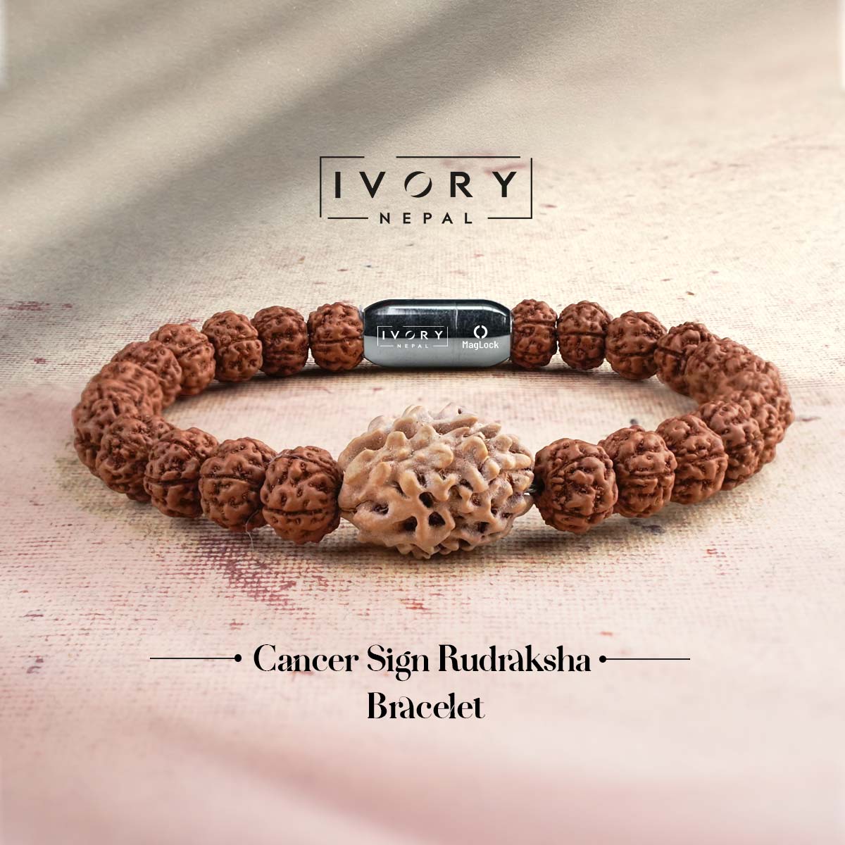 Cancer Zodiac Sign Rudraksha Bracelet