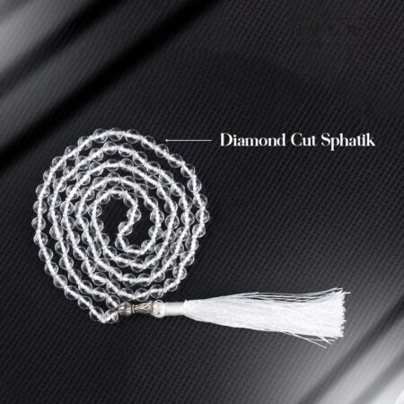 Diamond Cut Sphatik Mala