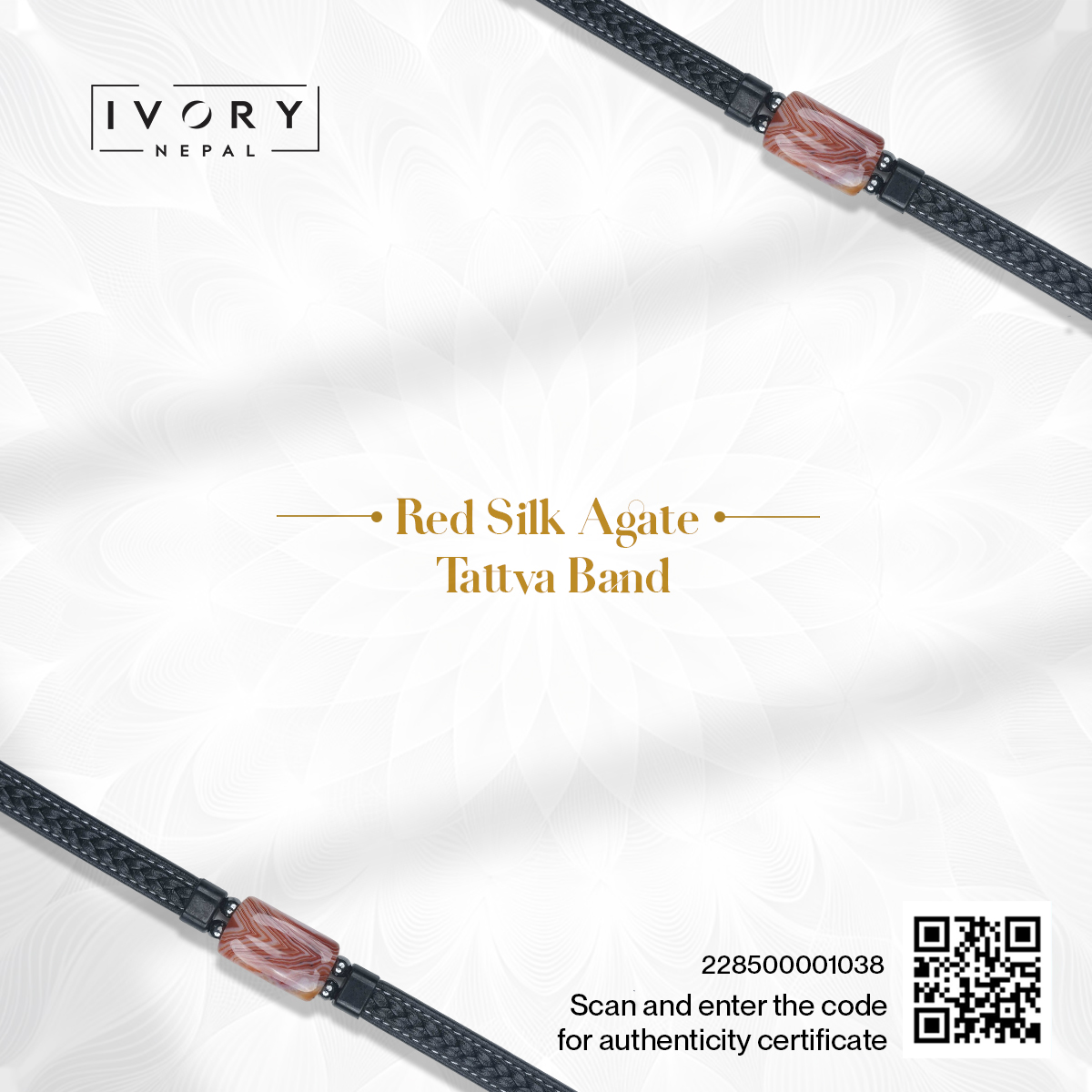 Red Silk Agate Tattva Band - Image 3