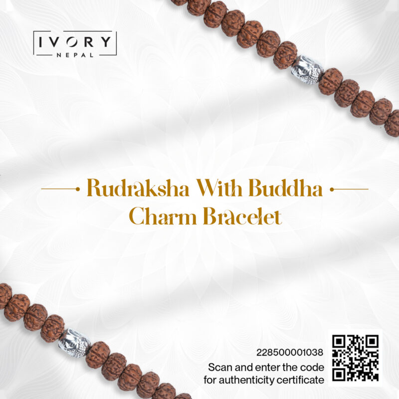 Rudraksha With Buddha Charm Bracelet - Image 3