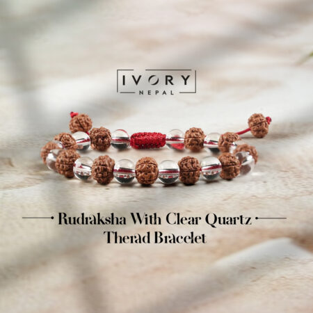 Rudraksha With Clear Quartz Bracelet