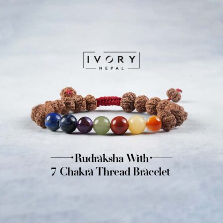 Rudraksha With 7 Chakra Thread Bracelet