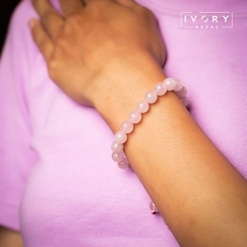 Rose Quartz Thread Bracelet - Image 2